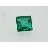 Emeraude carré 5x5mm 0.63ct