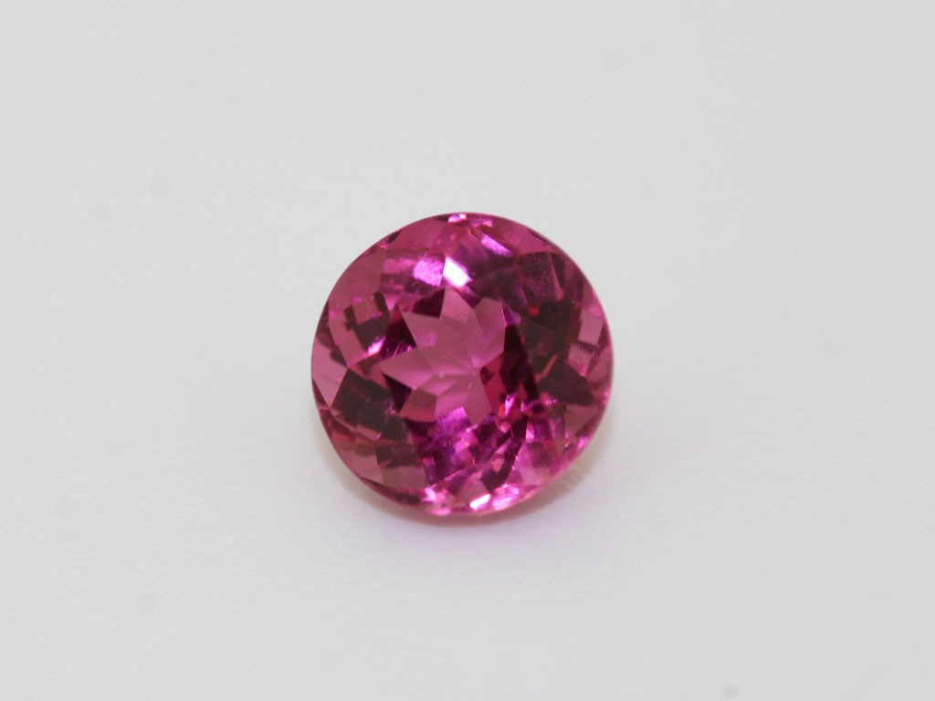 Tourmaline rose ronde 5.5mm 0.73ct