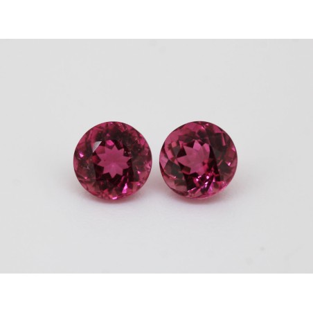 Tourmaline rose ronde 5.5mm 0.73ct