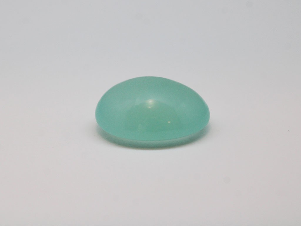 Calcédoine acqua cabochon ovale 15x11mm 8.14cts