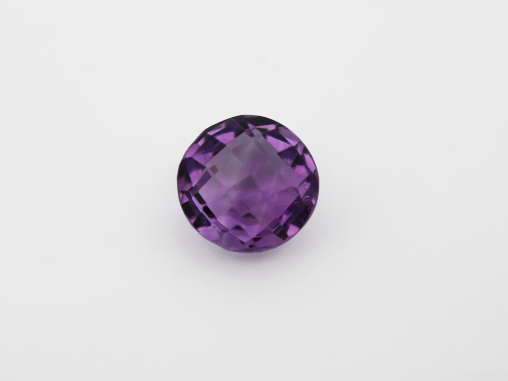 Améthyste Ronde Briolette 12mm 6.57cts